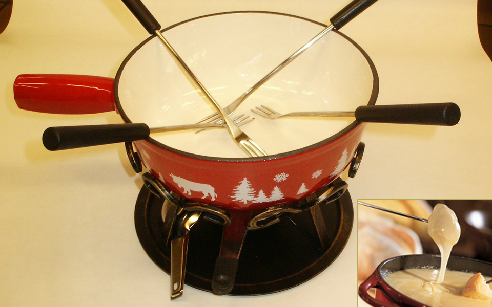 Service à fondue savoyarde diamètre 20cm